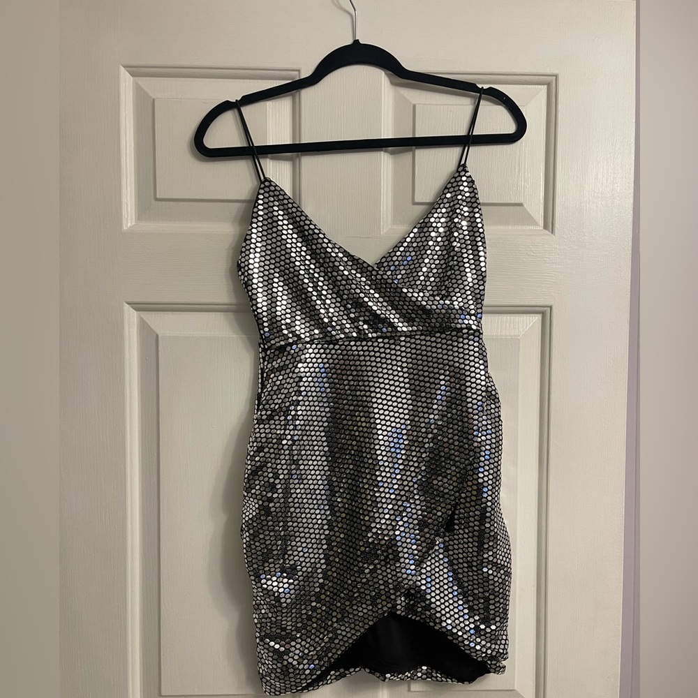Tiger Mist Silver Sequin Dress